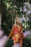 Kimono Wrap Dress - Hibiscus