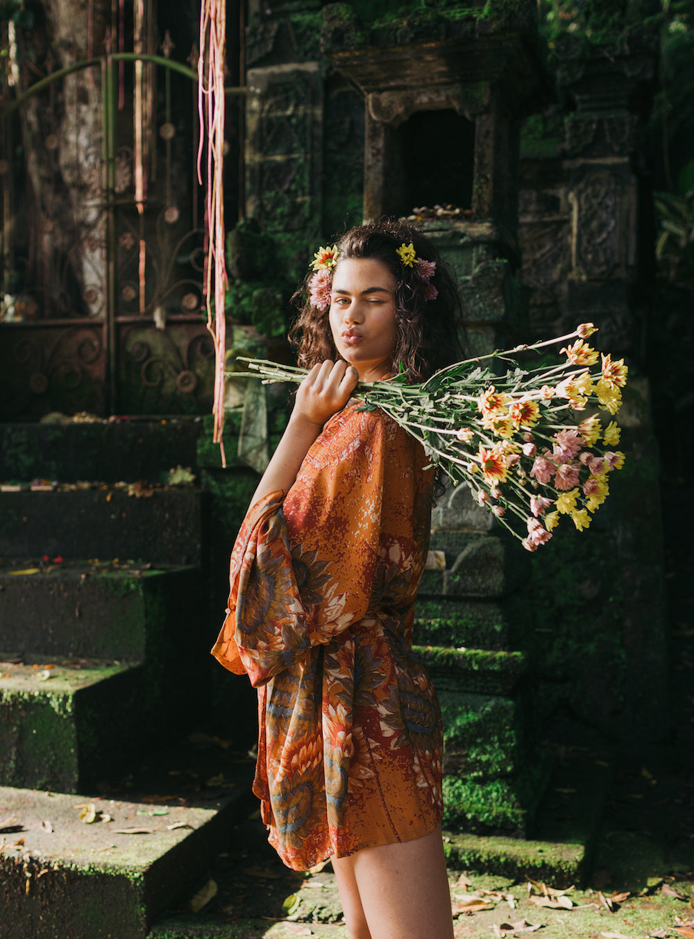 Kimono Wrap Dress - Royce