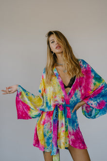  Kimono Wrap Dress - Funfetti