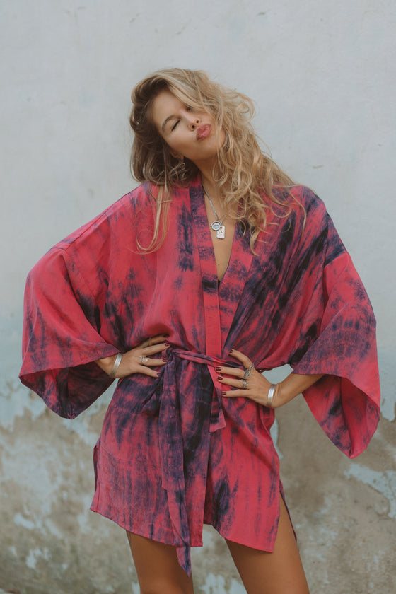 Kimono Wrap Dress - Cozi