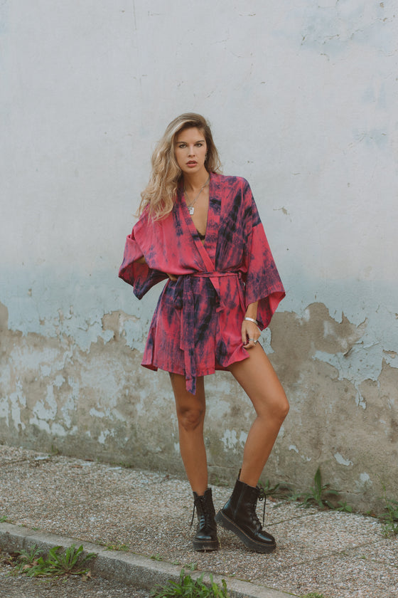 Kimono Wrap Dress - Cozi