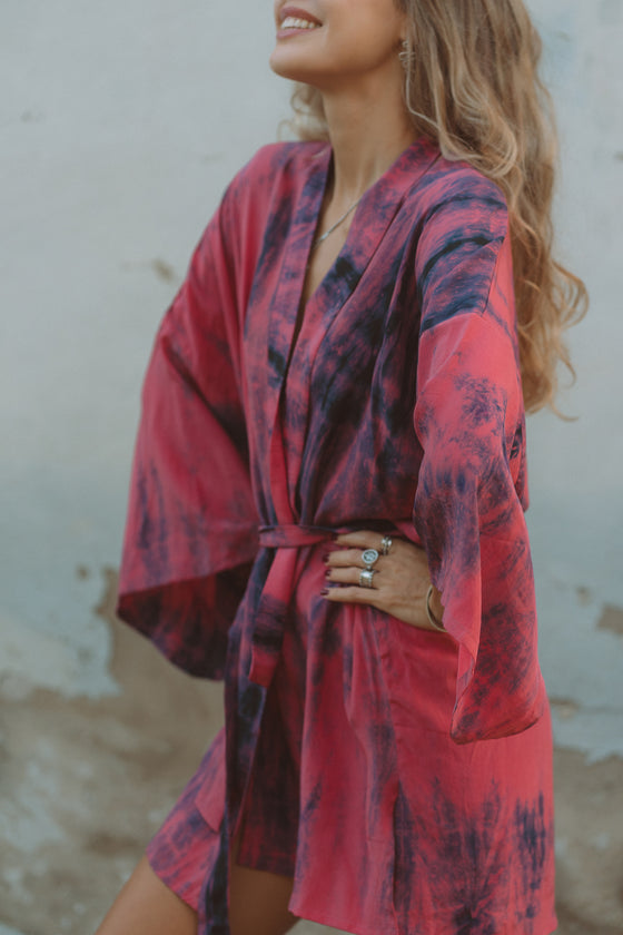 Kimono Wrap Dress - Cozi