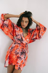 Kimono Wrap Dress - Cocoa