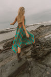 Sun Child Classic Silk Dress - Agave