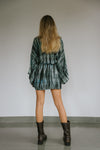 Kimono Wrap Dress - Blue City