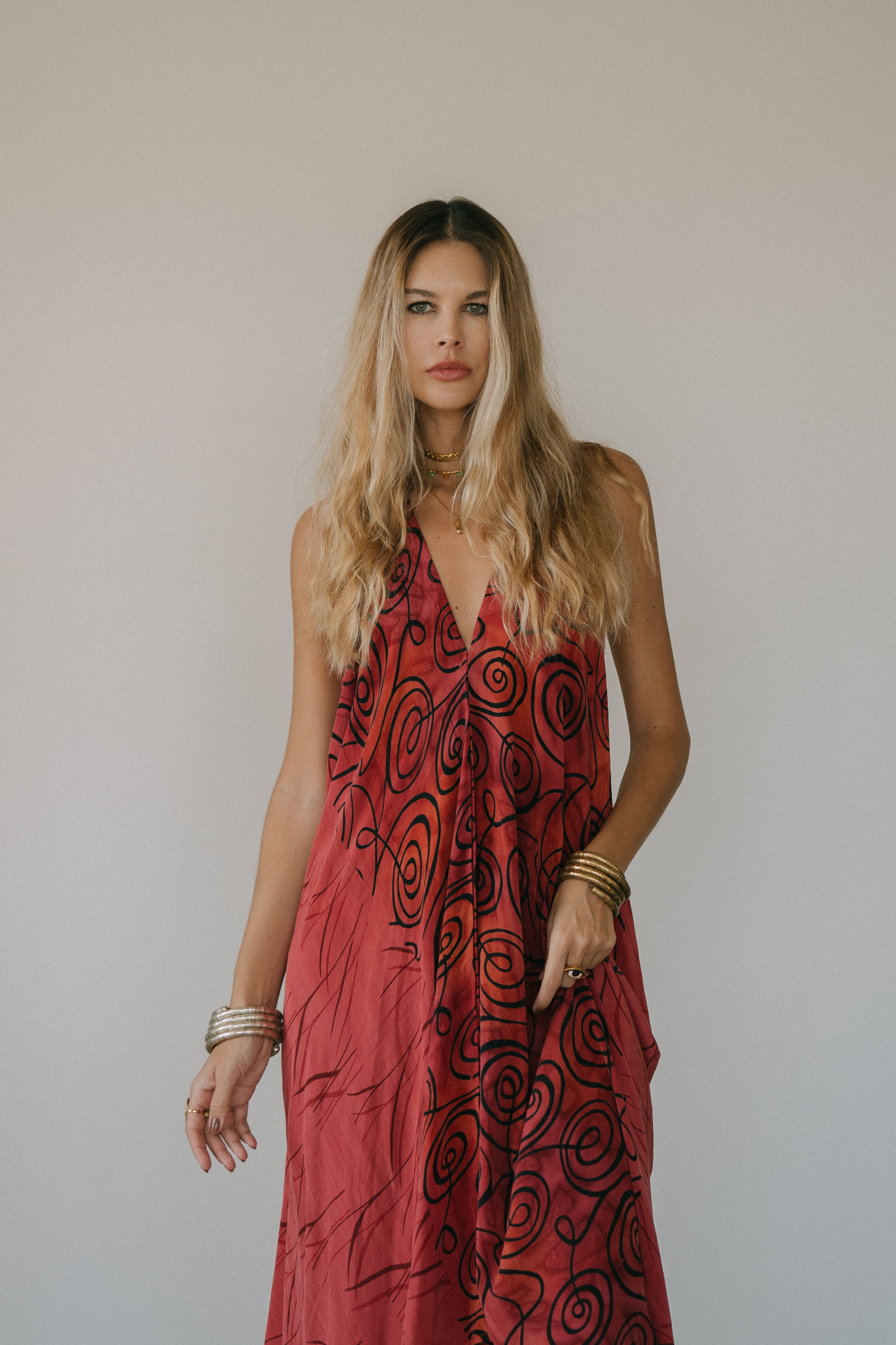 Sun Child Classic Silk Dress - Tatu