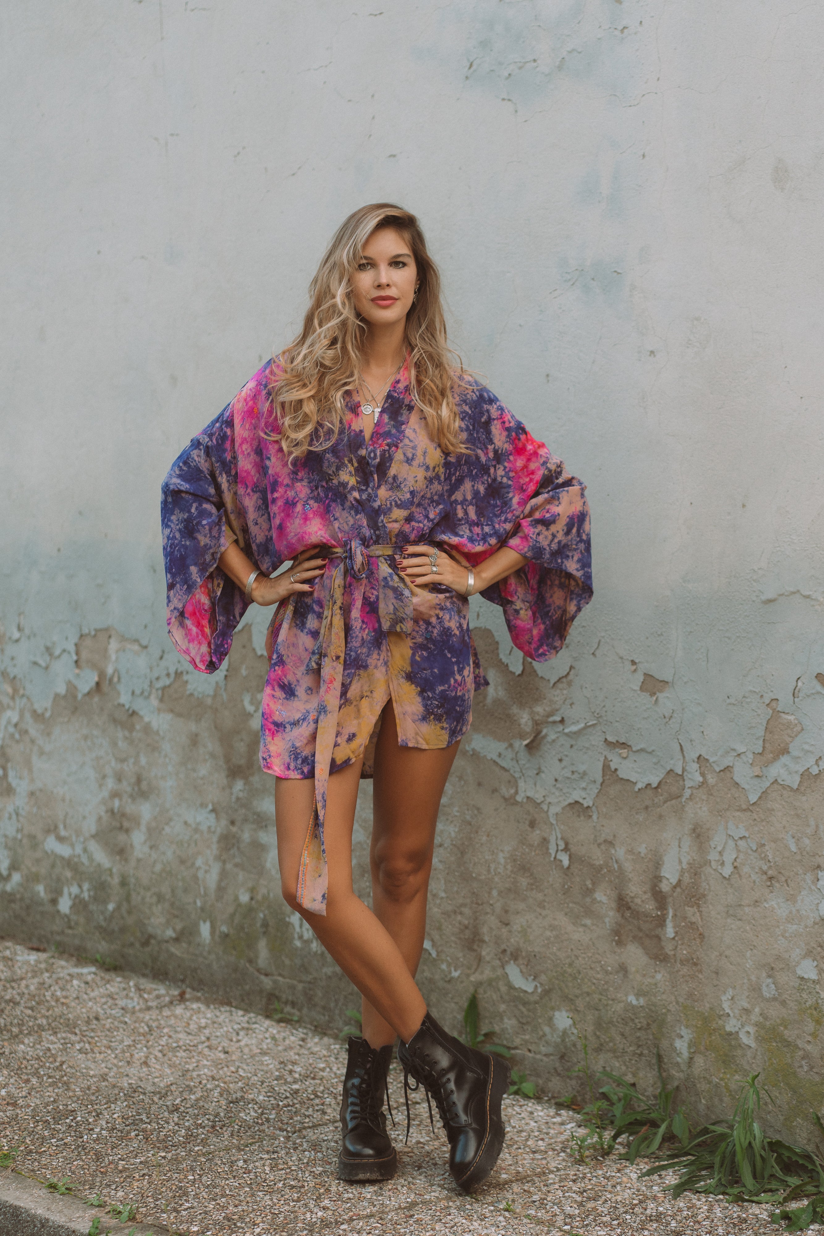 Kimono Wrap Dress - Leanne