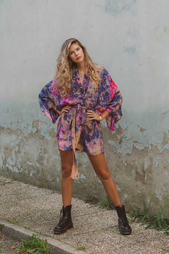 Kimono Wrap Dress - Leanne