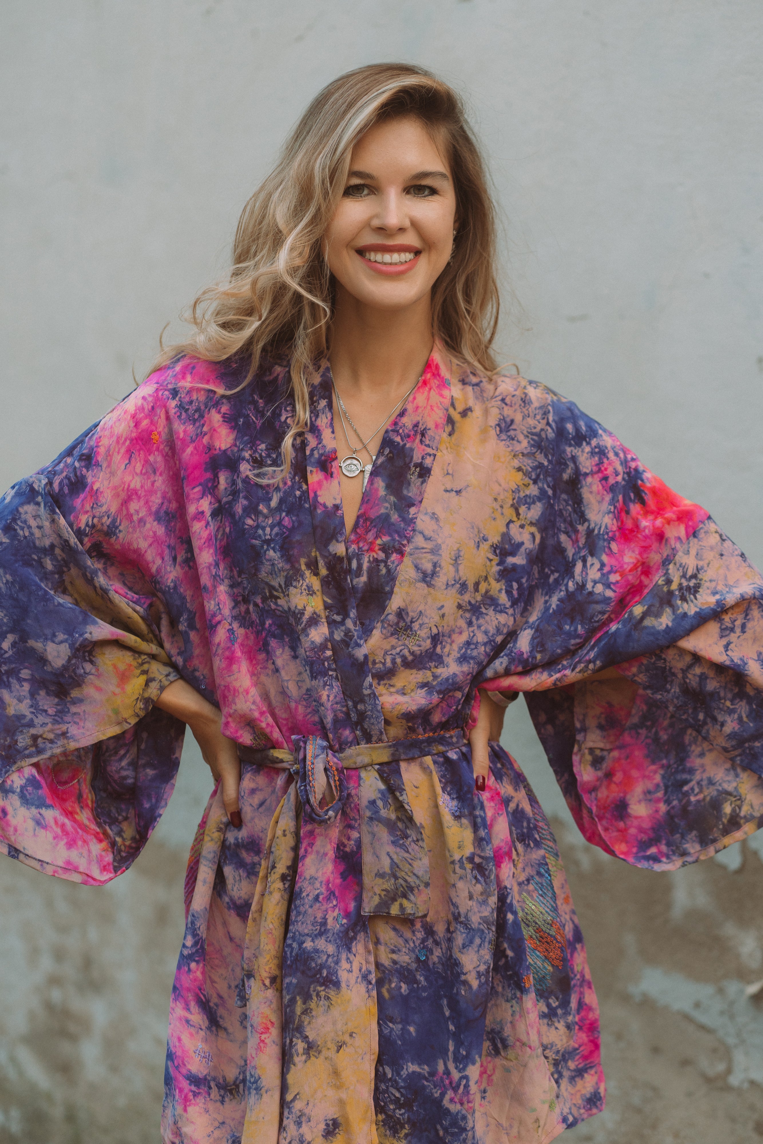 Kimono Wrap Dress - Leanne