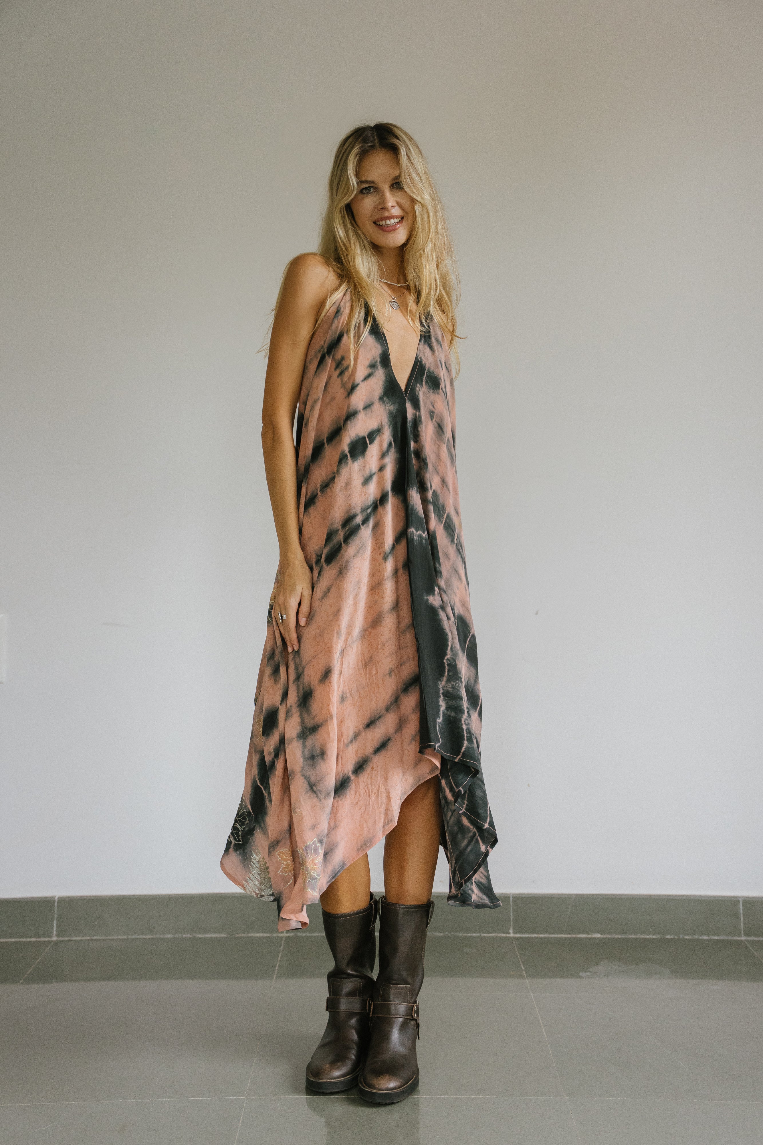 Sun Child Classic Silk Dress - Kylie