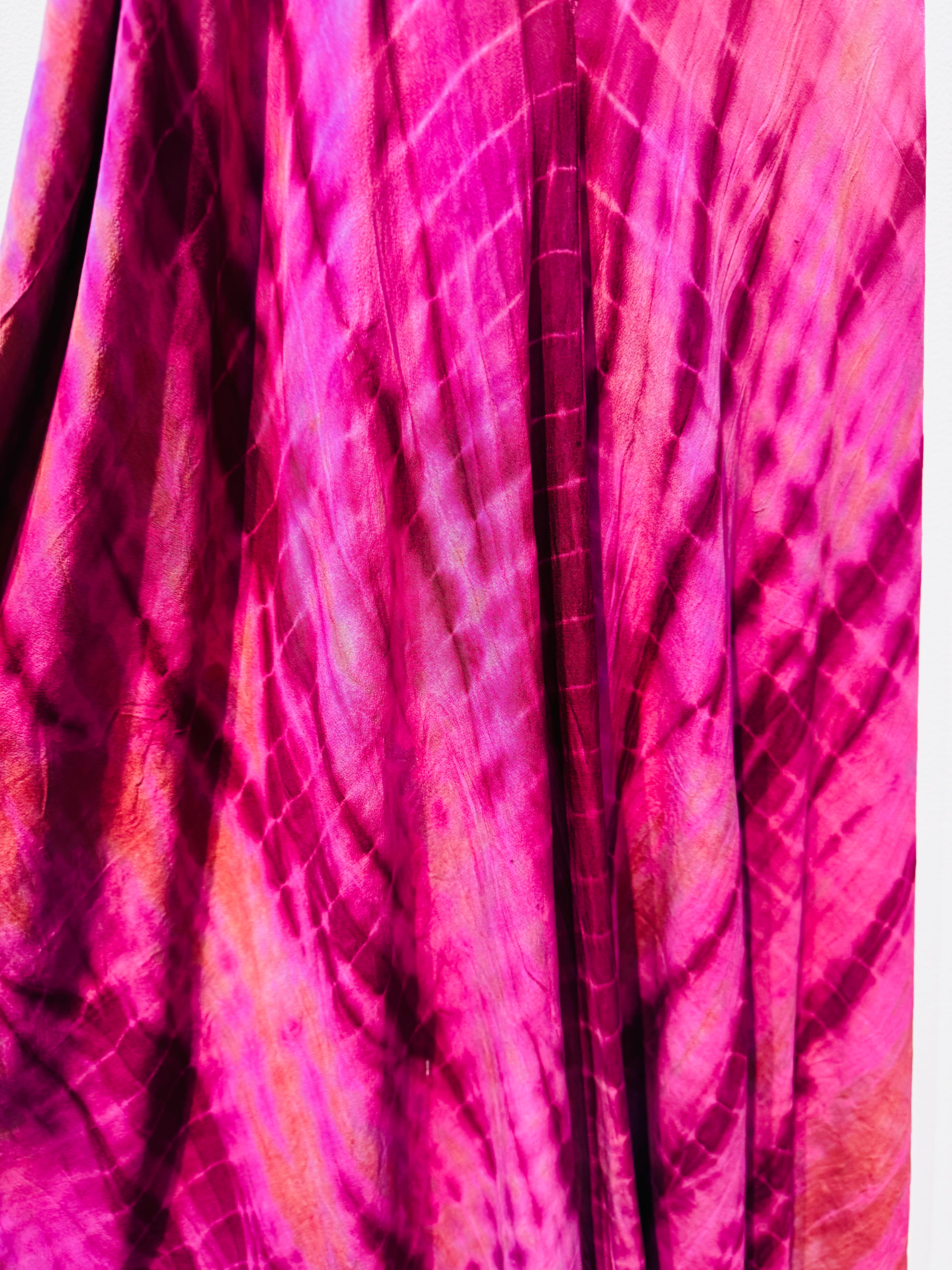 Sun Child Classic Silk Dress - Peacock