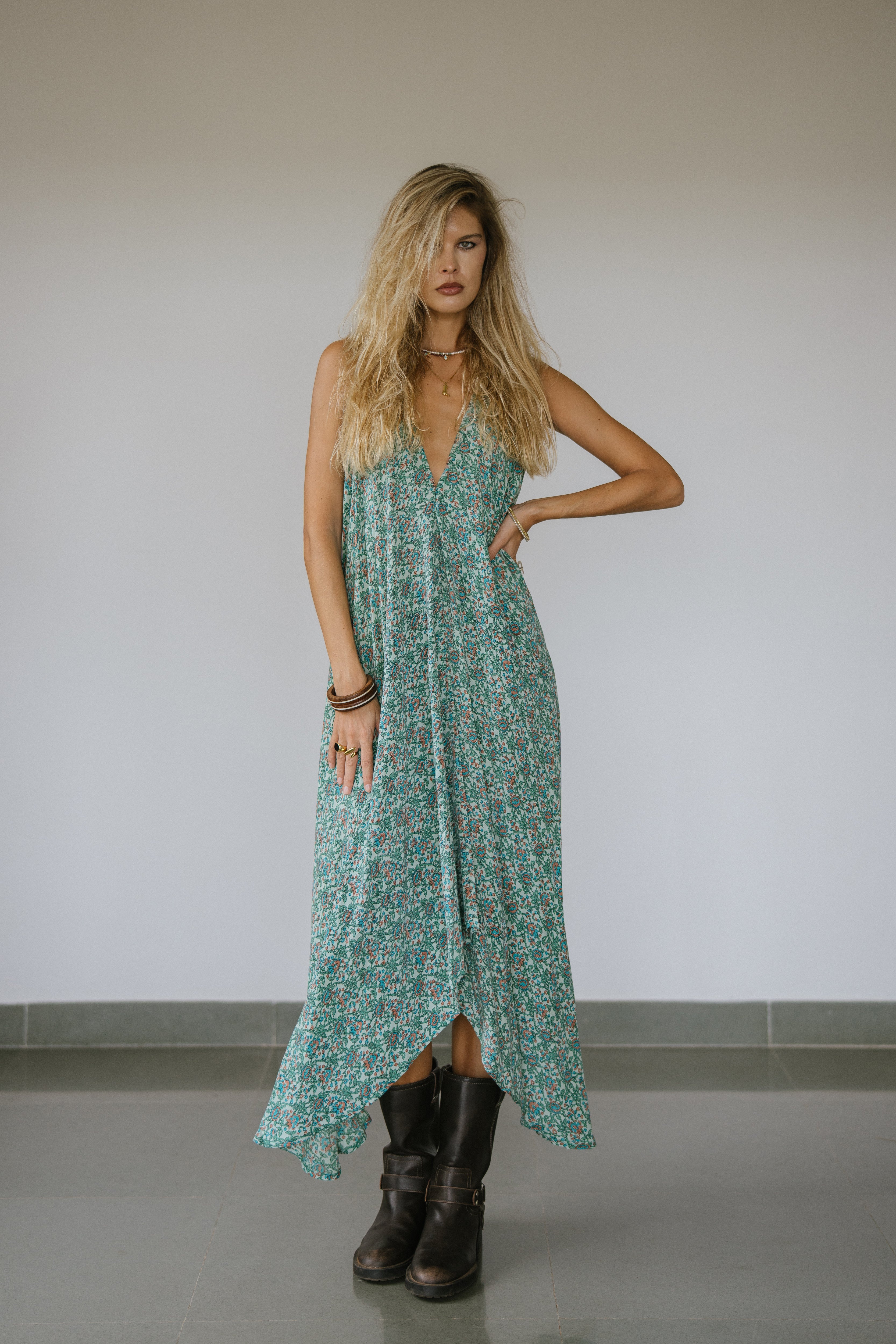 Sun Child Classic Silk Dress - One of a Kind - Jordy
