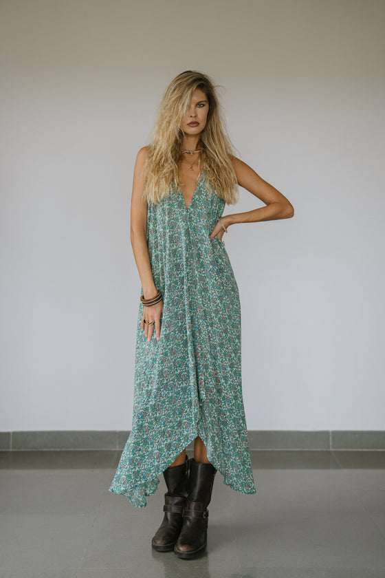 Sun Child Classic Silk Dress - One of a Kind - Jordy
