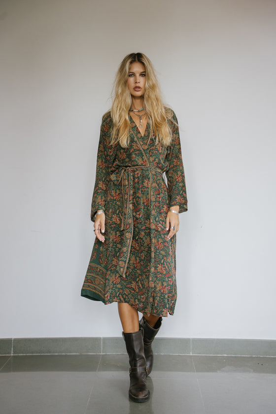 Long Jacket With Belt - Koi