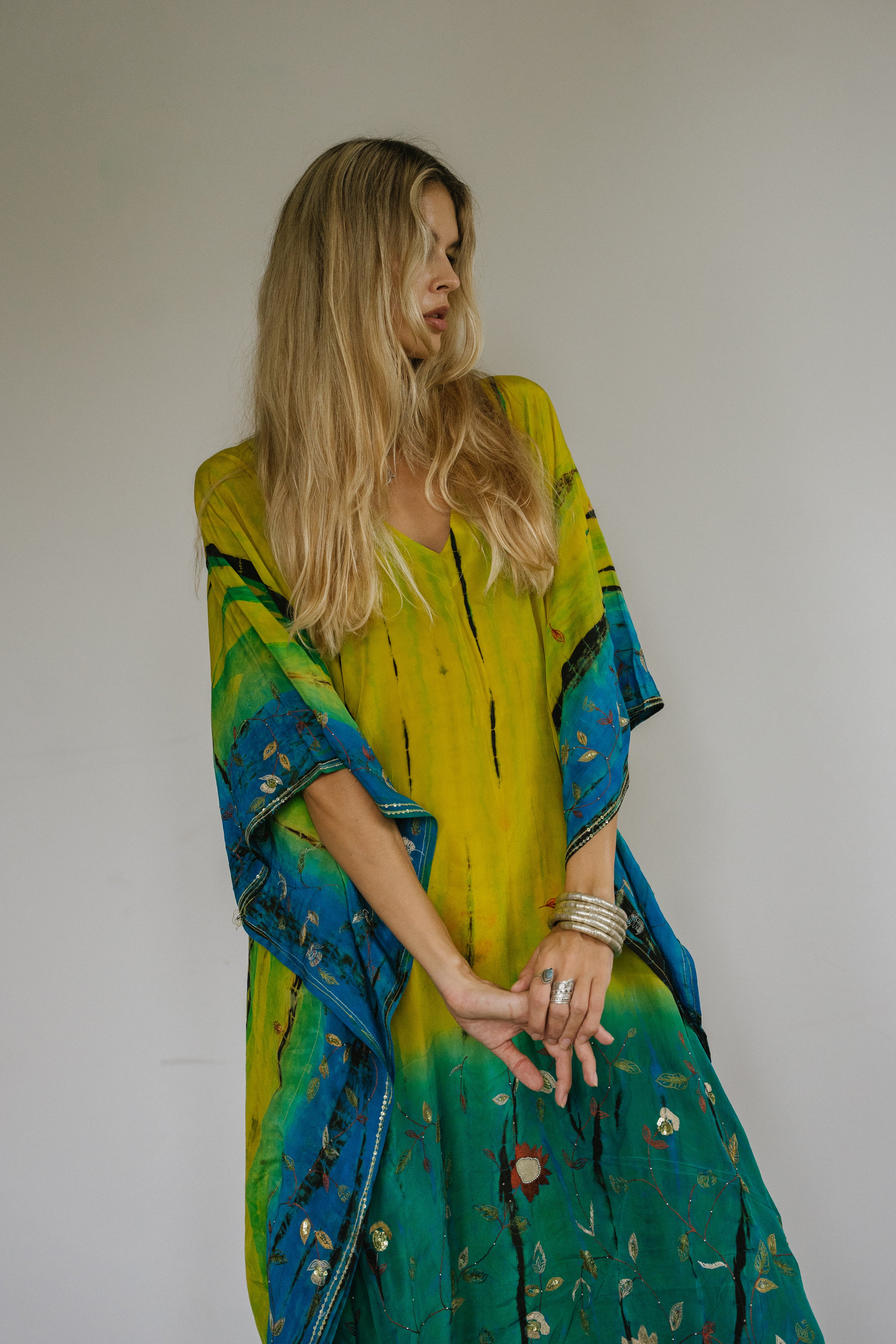 Long Caftan - Raffia