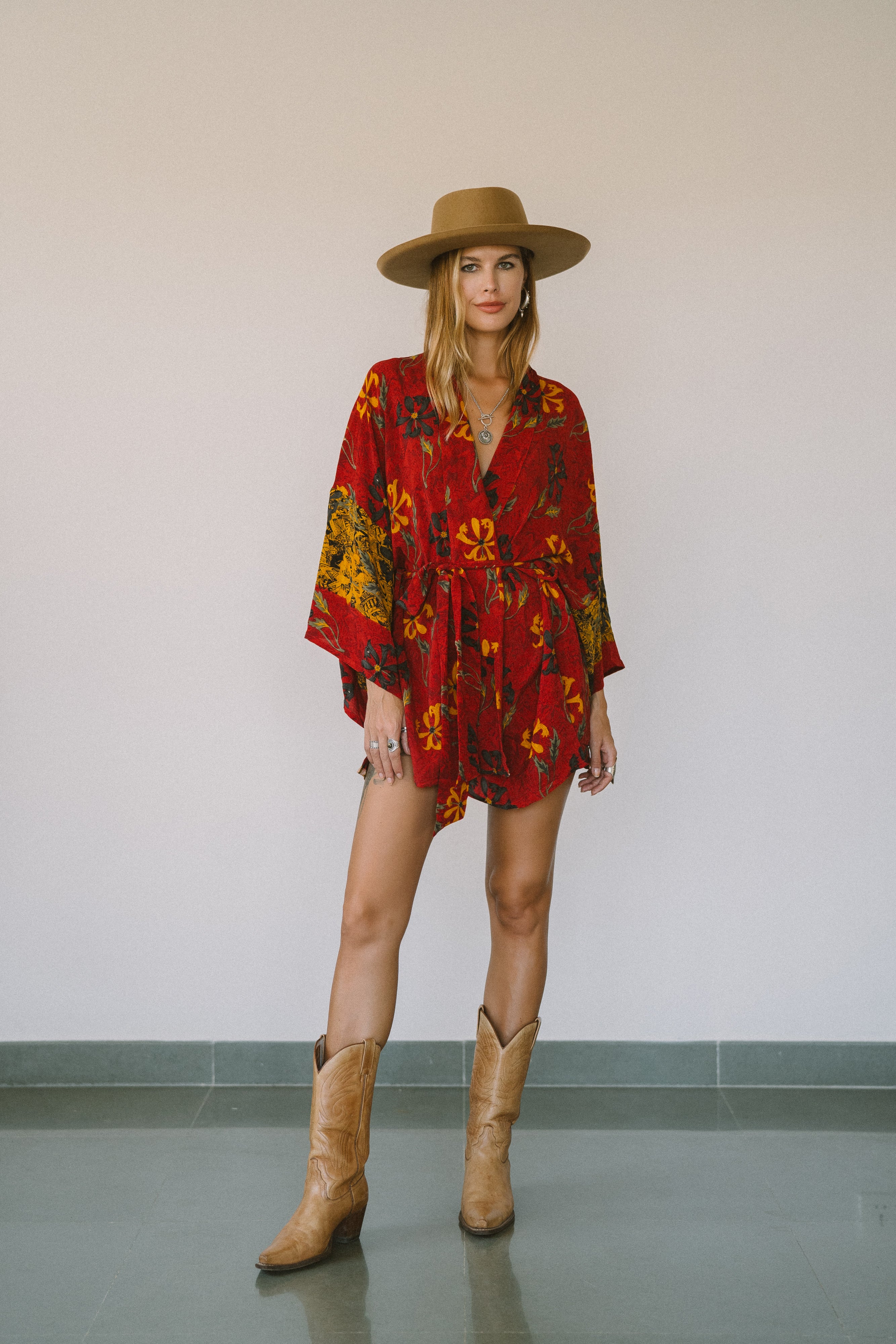 Kimono Wrap Dress - Luciee