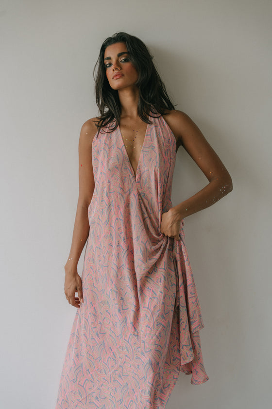 Sun Child Classic Silk Dress - Bowie