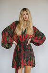 Kimono Wrap Dress - Lemon