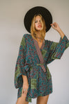 Kimono Wrap Dress - Olive