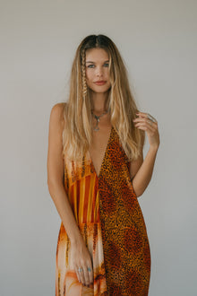  Sun Child Classic Silk Dress - Rum