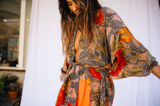 Kimono Wrap Dress - Muji
