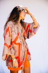 Kimono Wrap Dress - Sunbeam