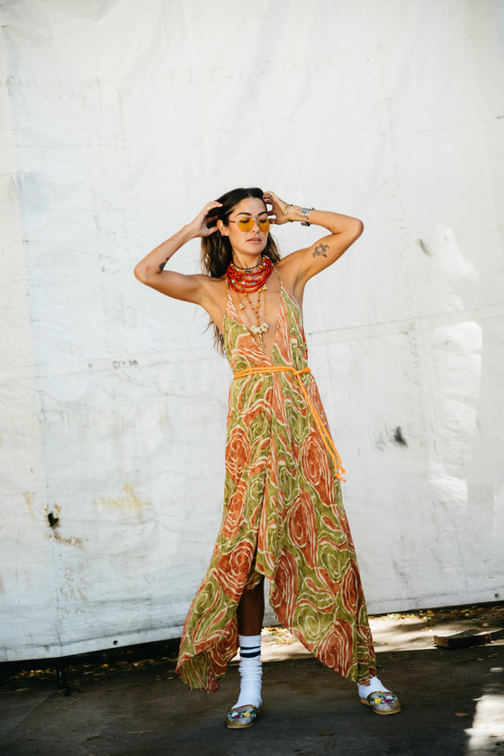 Sun Child Classic Silk Dress - Shimmer