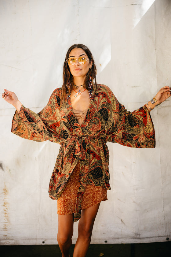 Kimono Wrap Dress - Kat