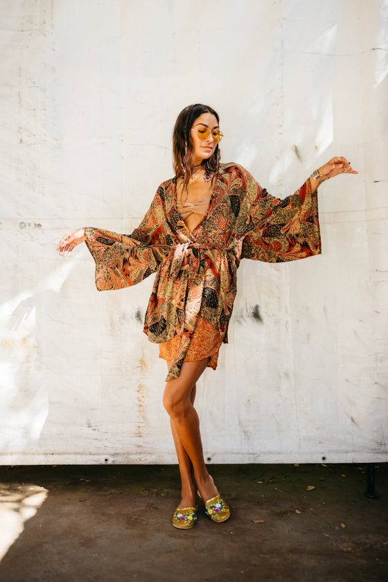 Kimono Wrap Dress - Kat