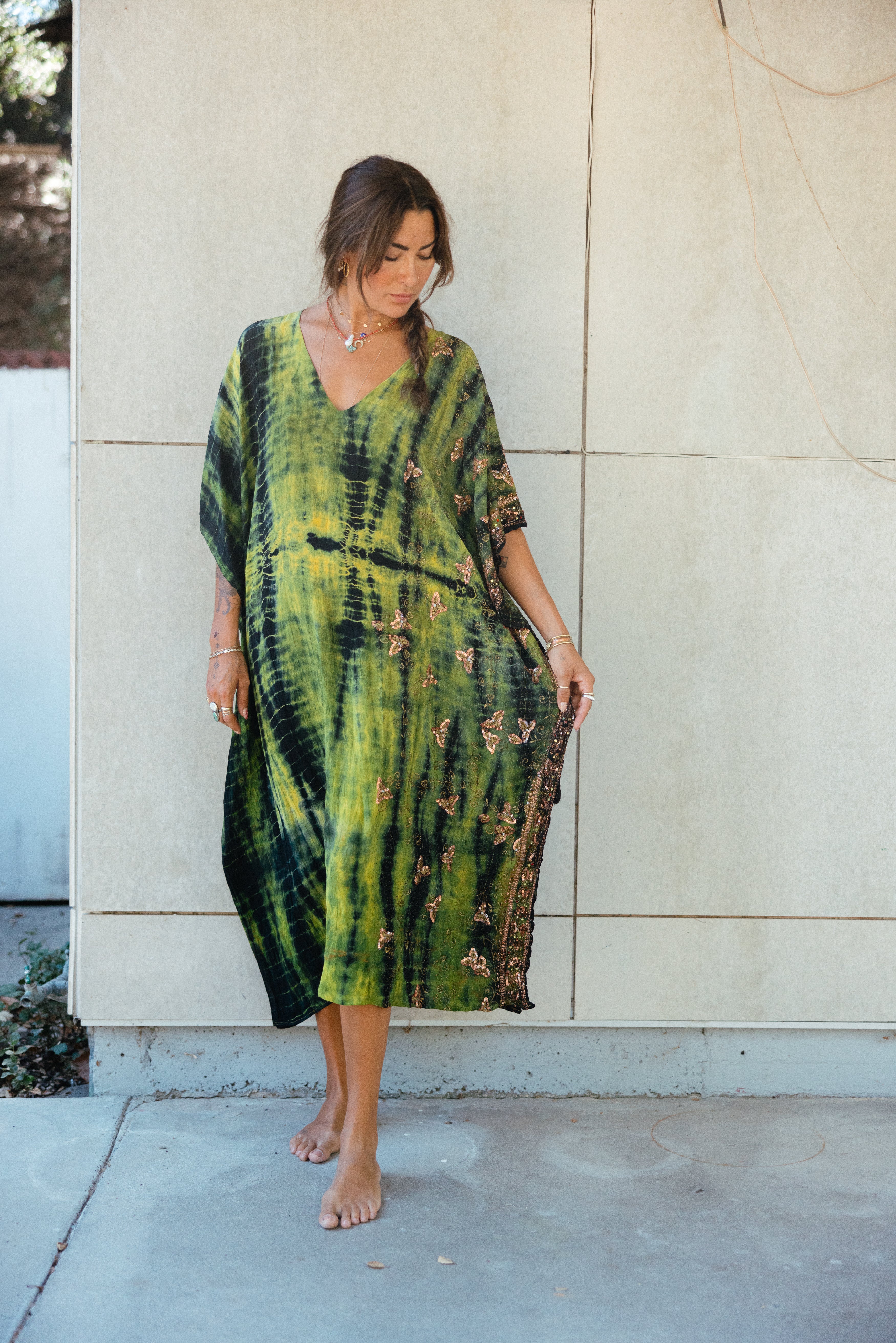 Long Caftan - Forest