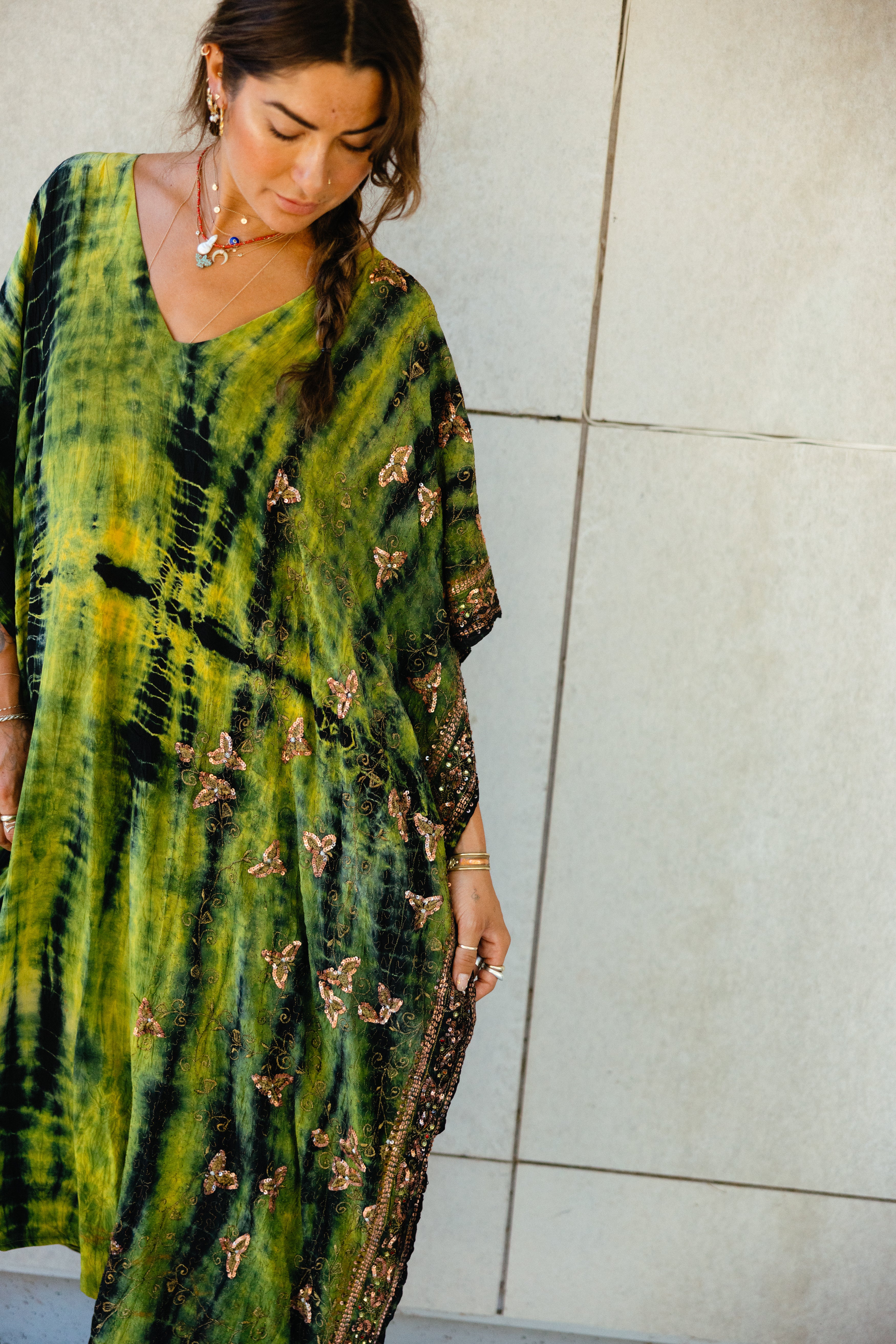 Long Caftan - Forest