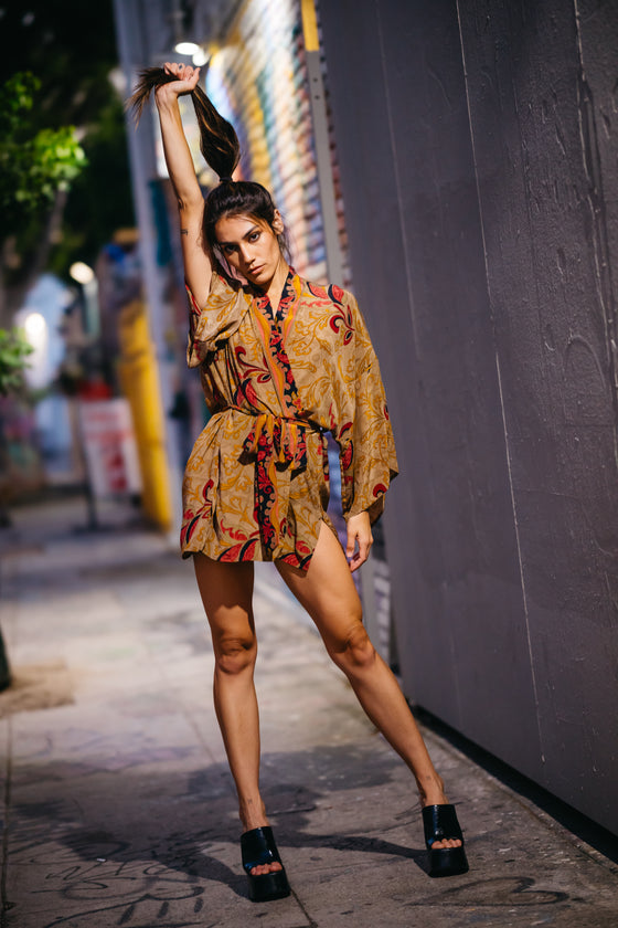 Kimono Wrap Dress - Fenway