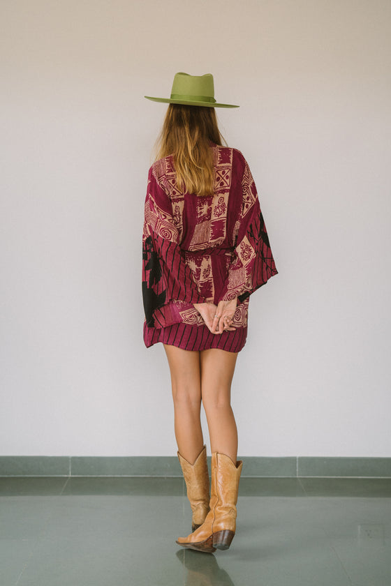 Kimono Wrap Dress - Amanda