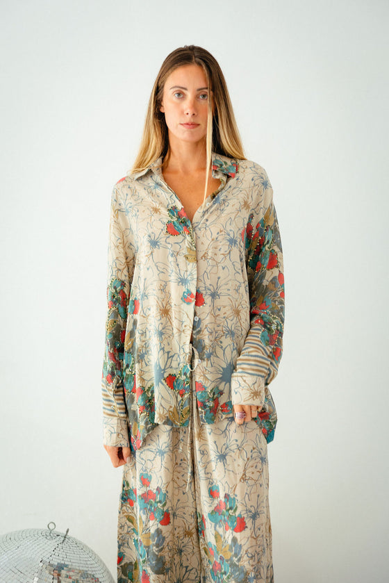 Open Back Boyfriend Shirt - Duff