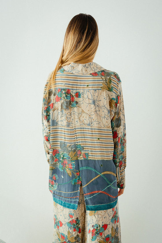 Open Back Boyfriend Shirt - Duff