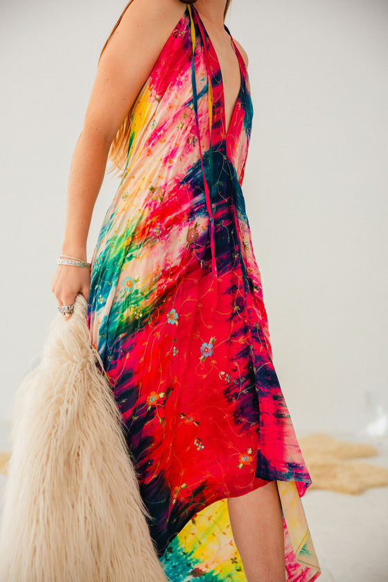 Sun Child Classic Silk Dress - Reuban