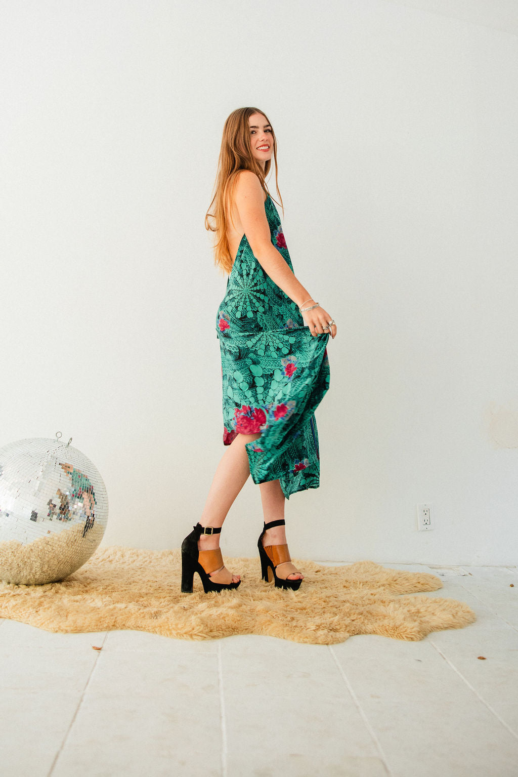 Sun Child Classic Silk Dress - Maya