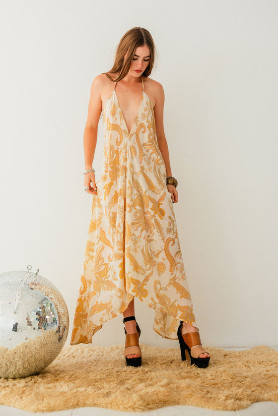 Sun Child Classic Silk Dress - Clara