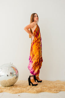  Sun Child Classic Silk Dress - Cherry