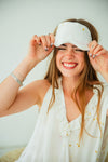 The Eye Mask - White Botanical