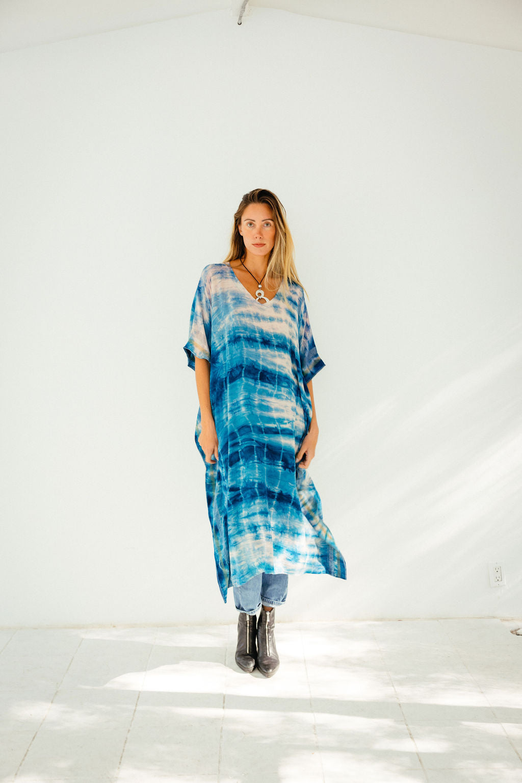 Long Caftan - Blue