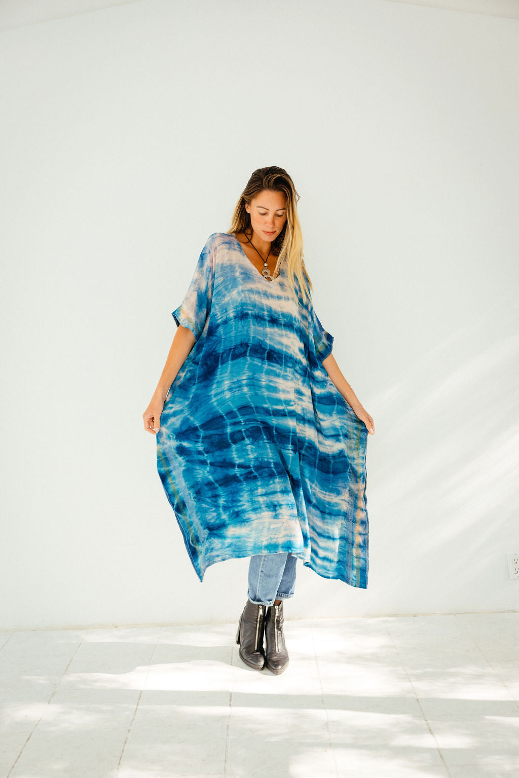 Long Caftan - Blue