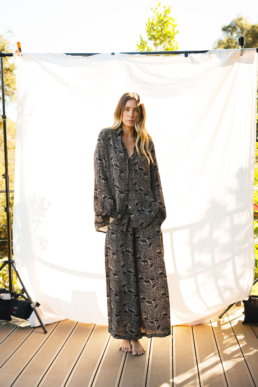 Open Back Boyfriend Shirt - Spring