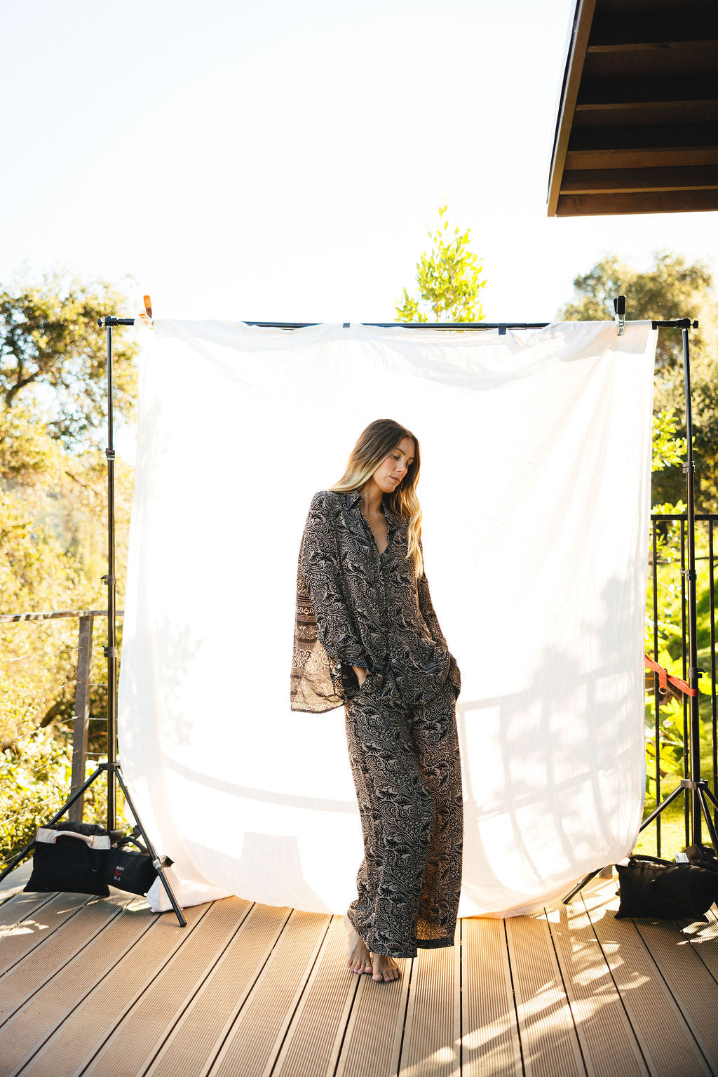 Open Back Boyfriend Shirt - Spring