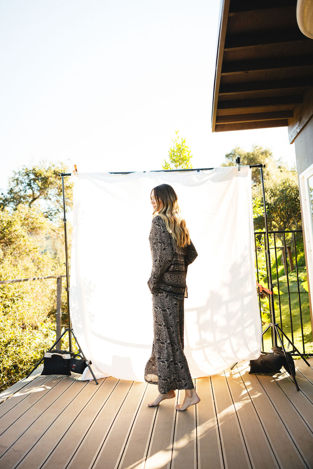 Open Back Boyfriend Shirt - Spring