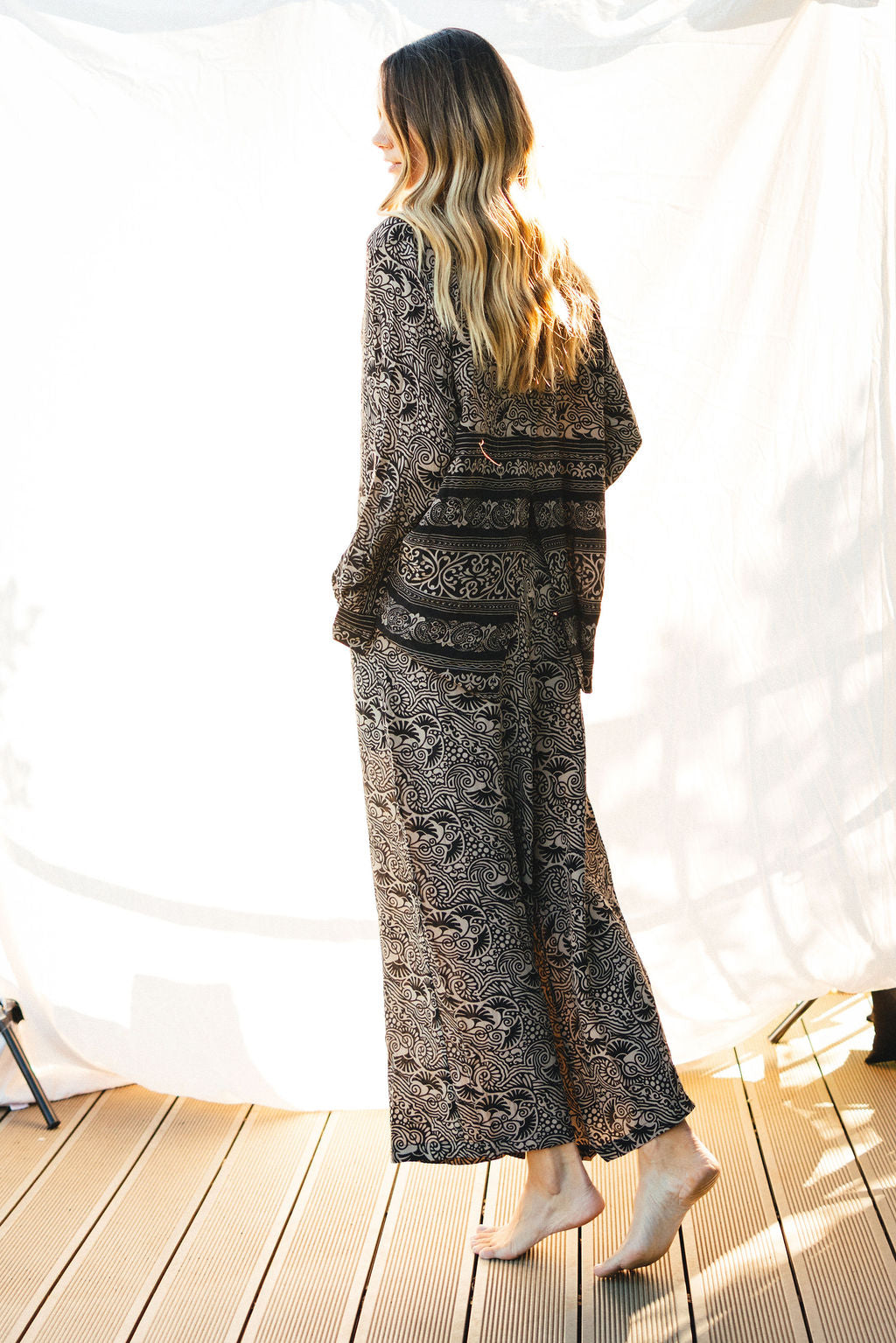 Open Back Boyfriend Shirt - Spring