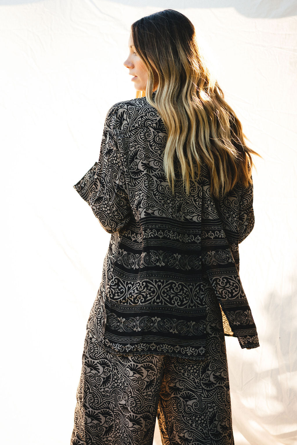 Open Back Boyfriend Shirt - Spring