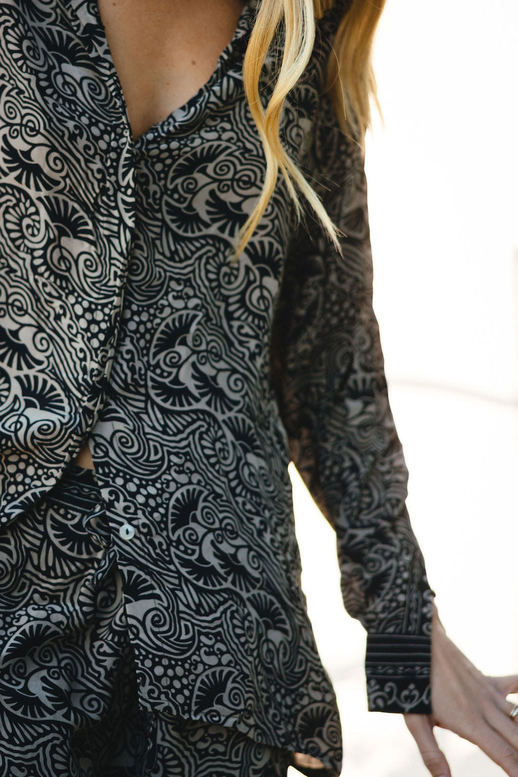 Open Back Boyfriend Shirt - Spring