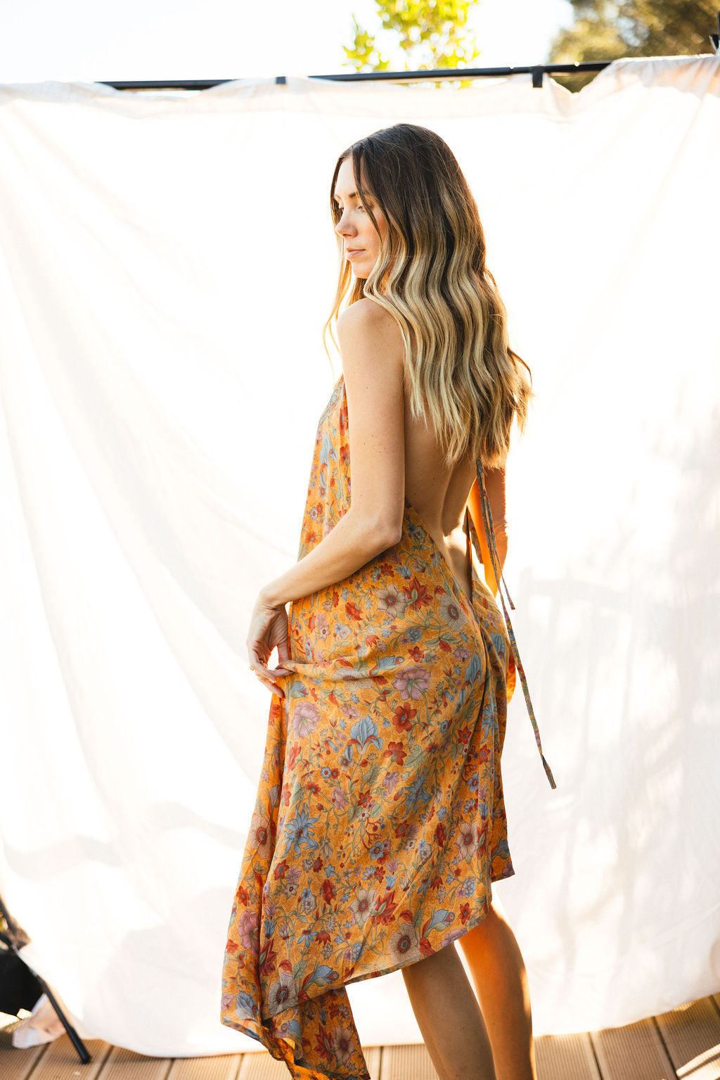 Sun Child Classic Silk Dress - Polynesia