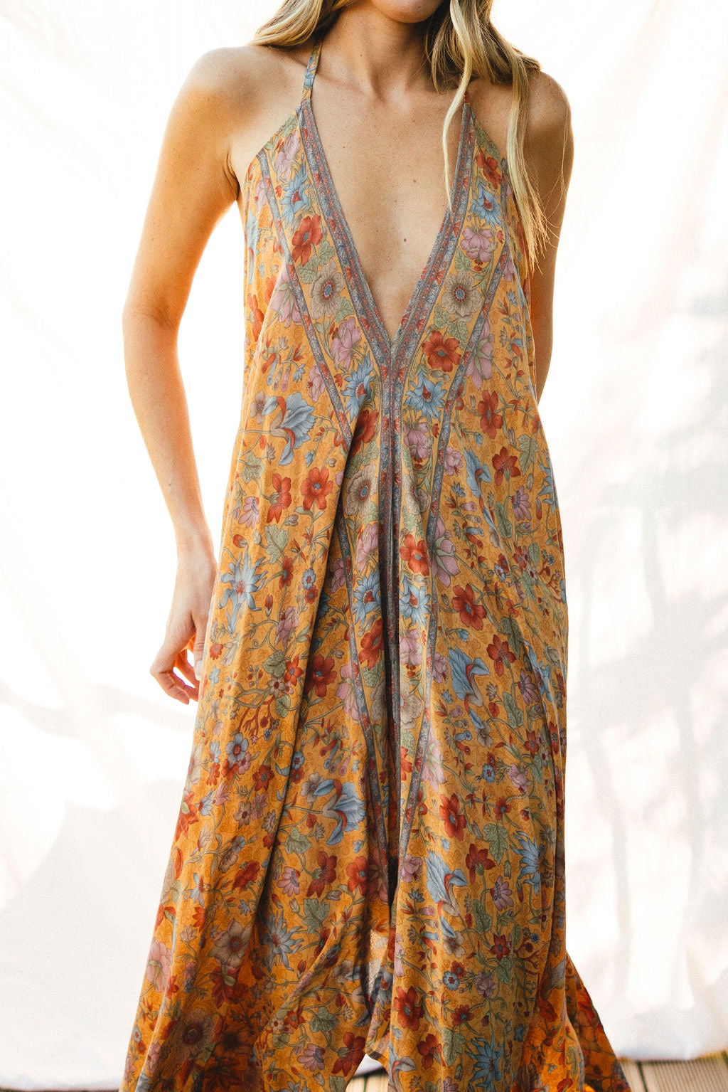 Sun Child Classic Silk Dress - Polynesia